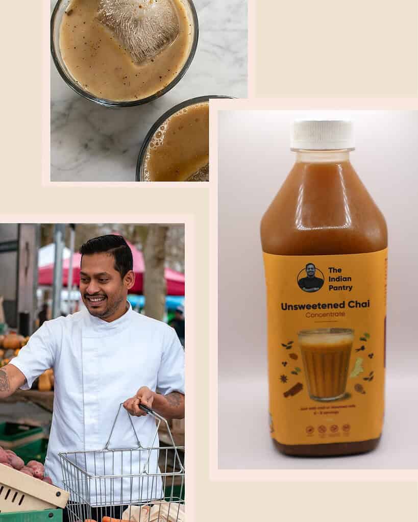 Rich Indian chai concentrate with warming spices, perfect for authentic Indian beverages. Buy premium Indian pantry products online at The Indian Pantry.