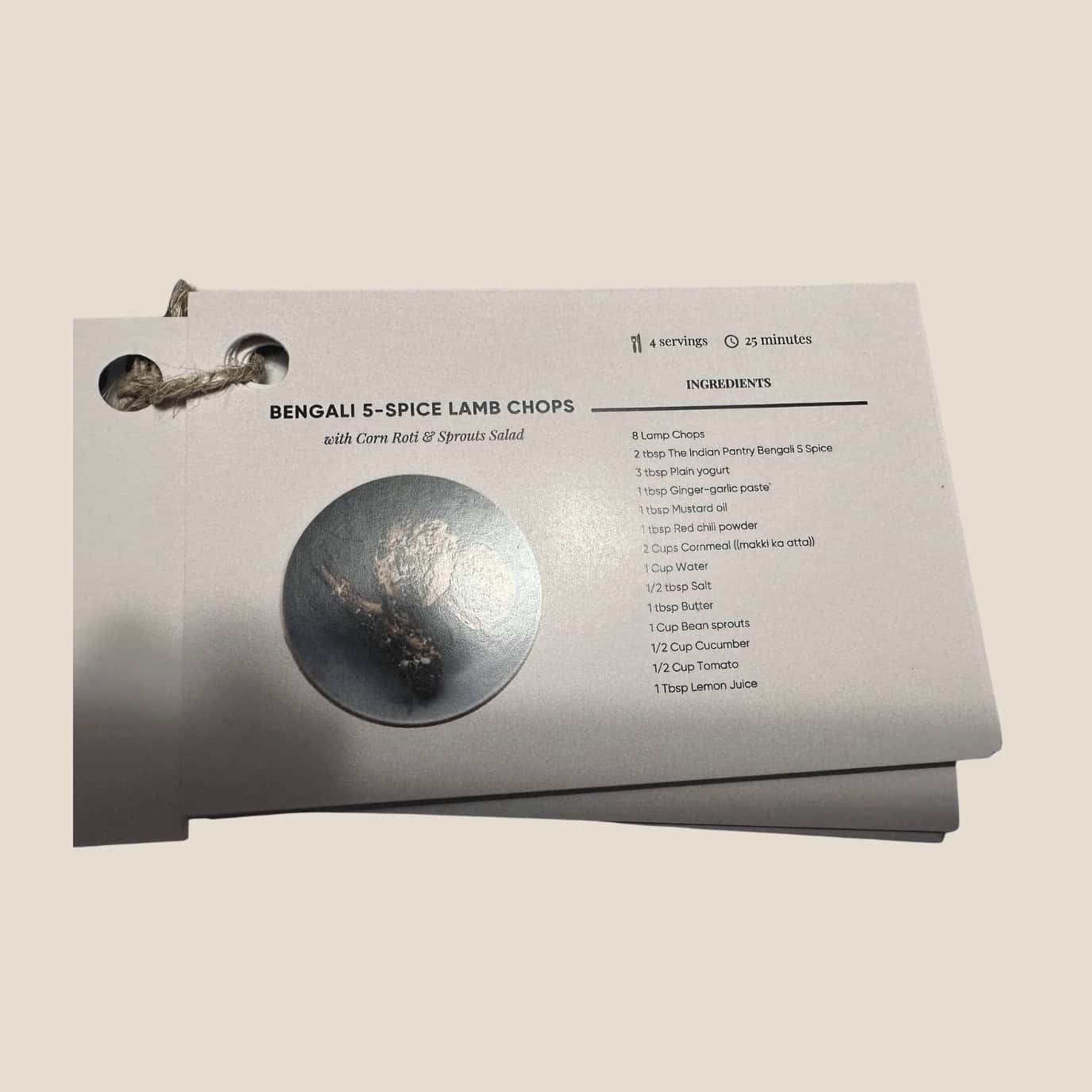 Delicious Bengali 5-spice lamb chops with ingredients from The Indian Pantry, featuring Bengali spices and fresh vegetables for authentic Indian cuisine.